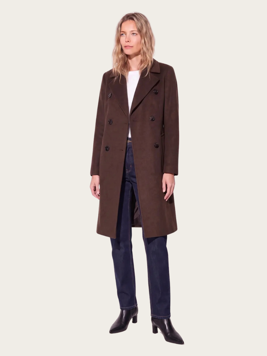 HELENA COAT, PINECONE BROWN