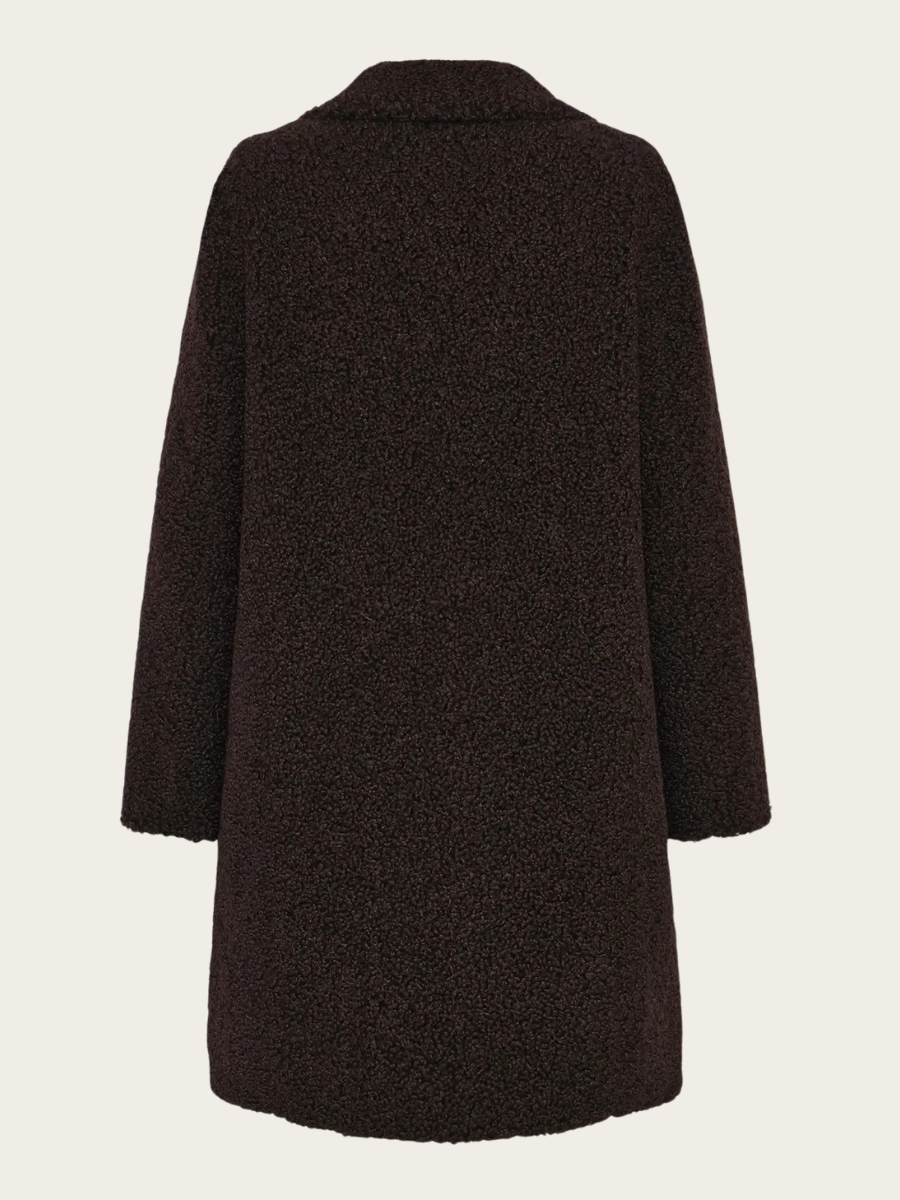 DIDDI COAT, DEEP BROWN