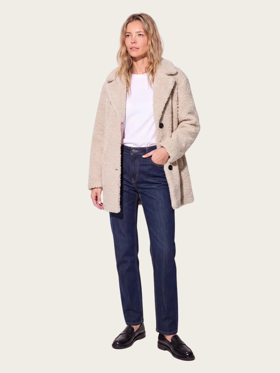 VERA COAT, IVORY BEIGE