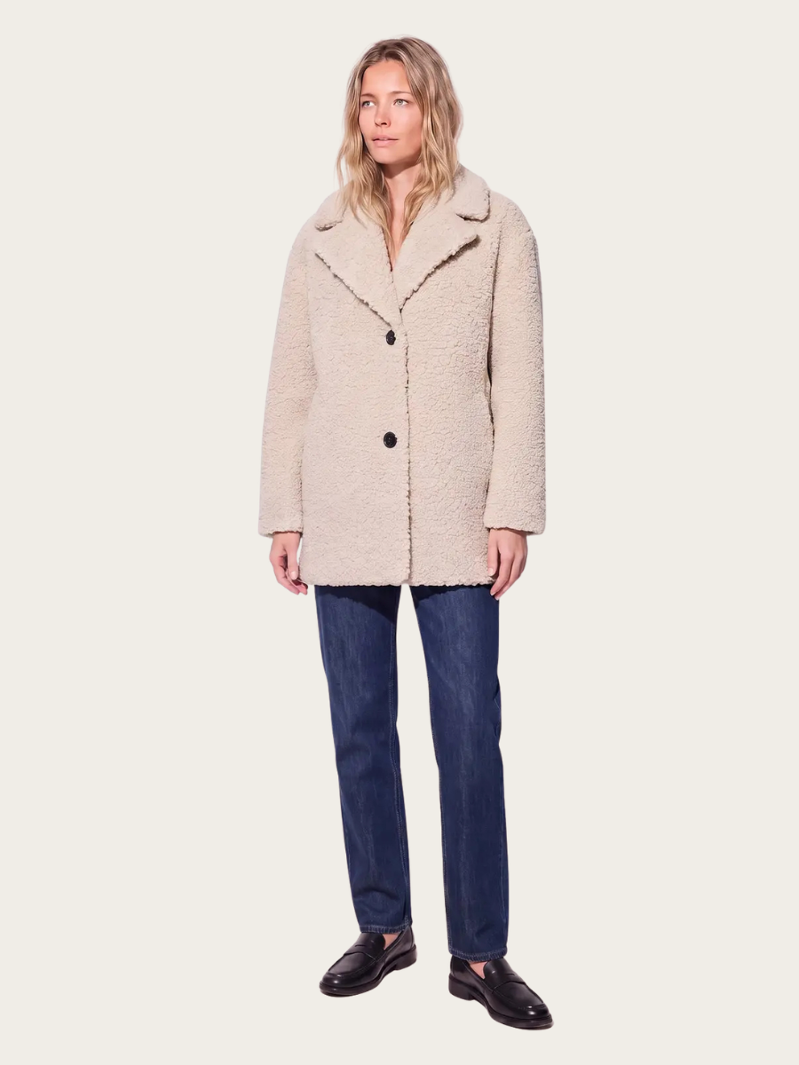 VERA COAT, IVORY BEIGE