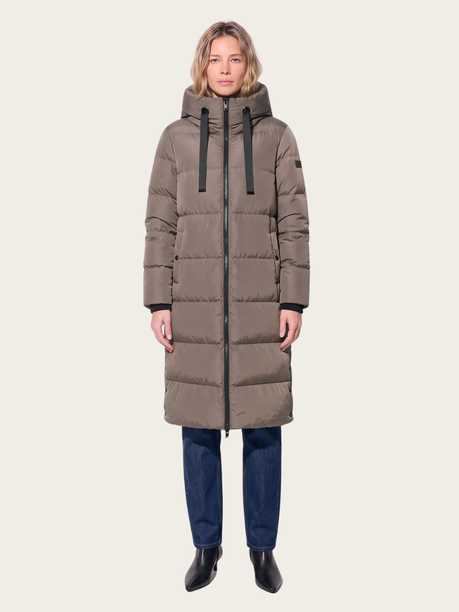CAMILA COAT, MOLE BROWN
