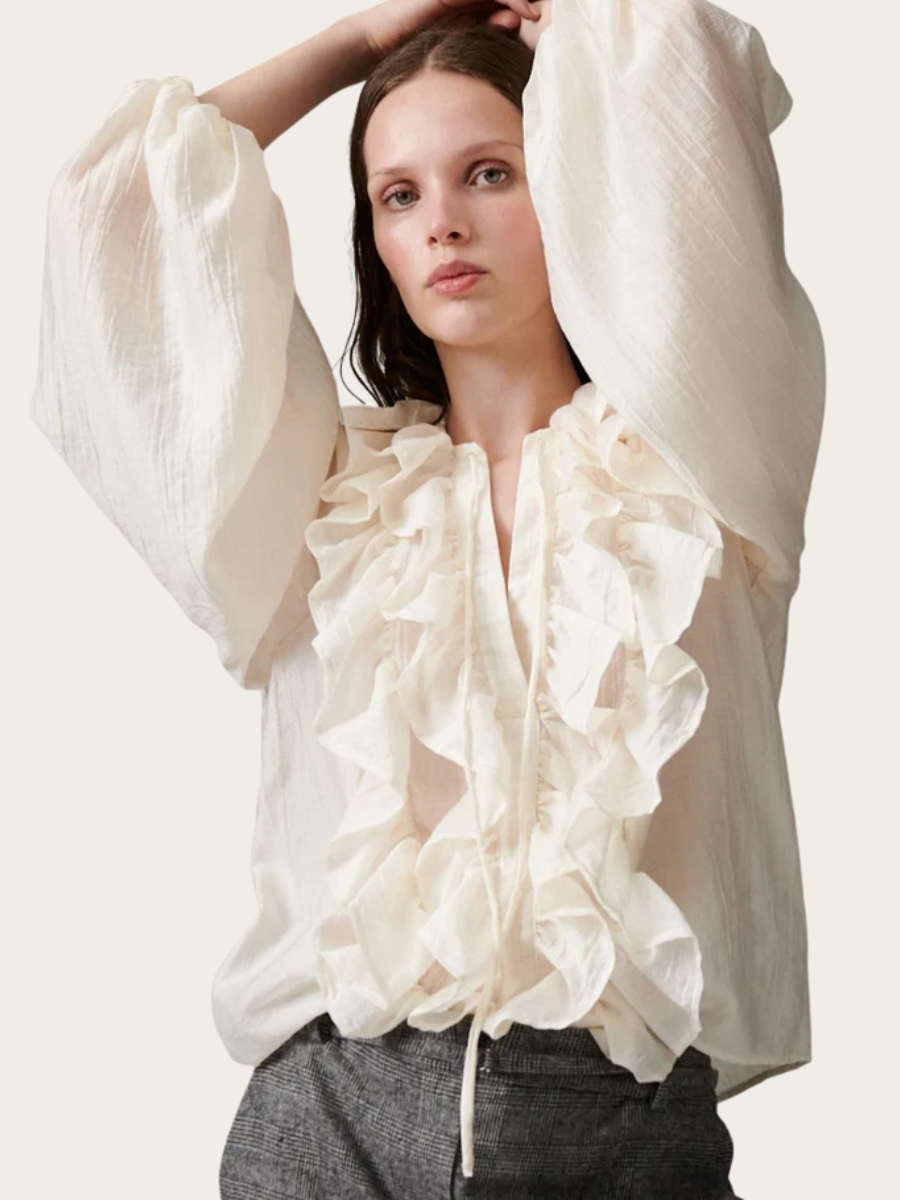 FREY TENCILLY BLOUSE, JET STREAM