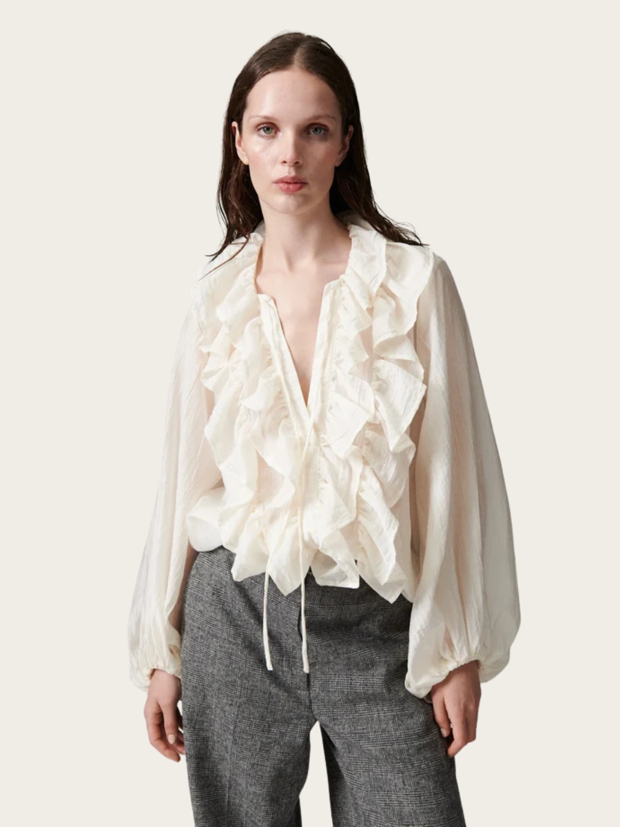 FREY TENCILLY BLOUSE, JET STREAM