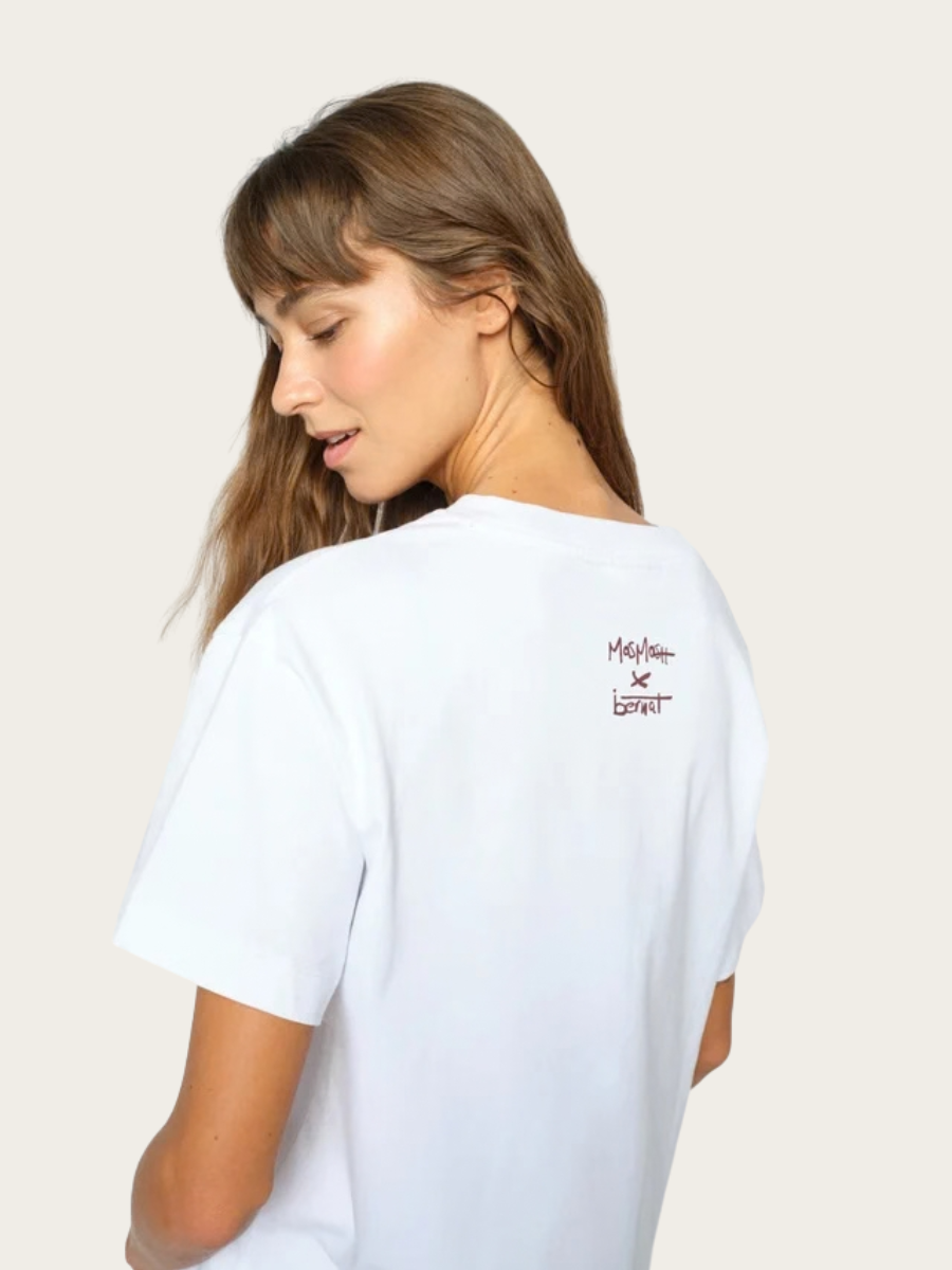 BERNAT O-NK TEE, WHITE