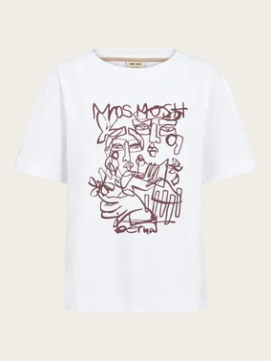 BERNAT O-NK TEE, WHITE