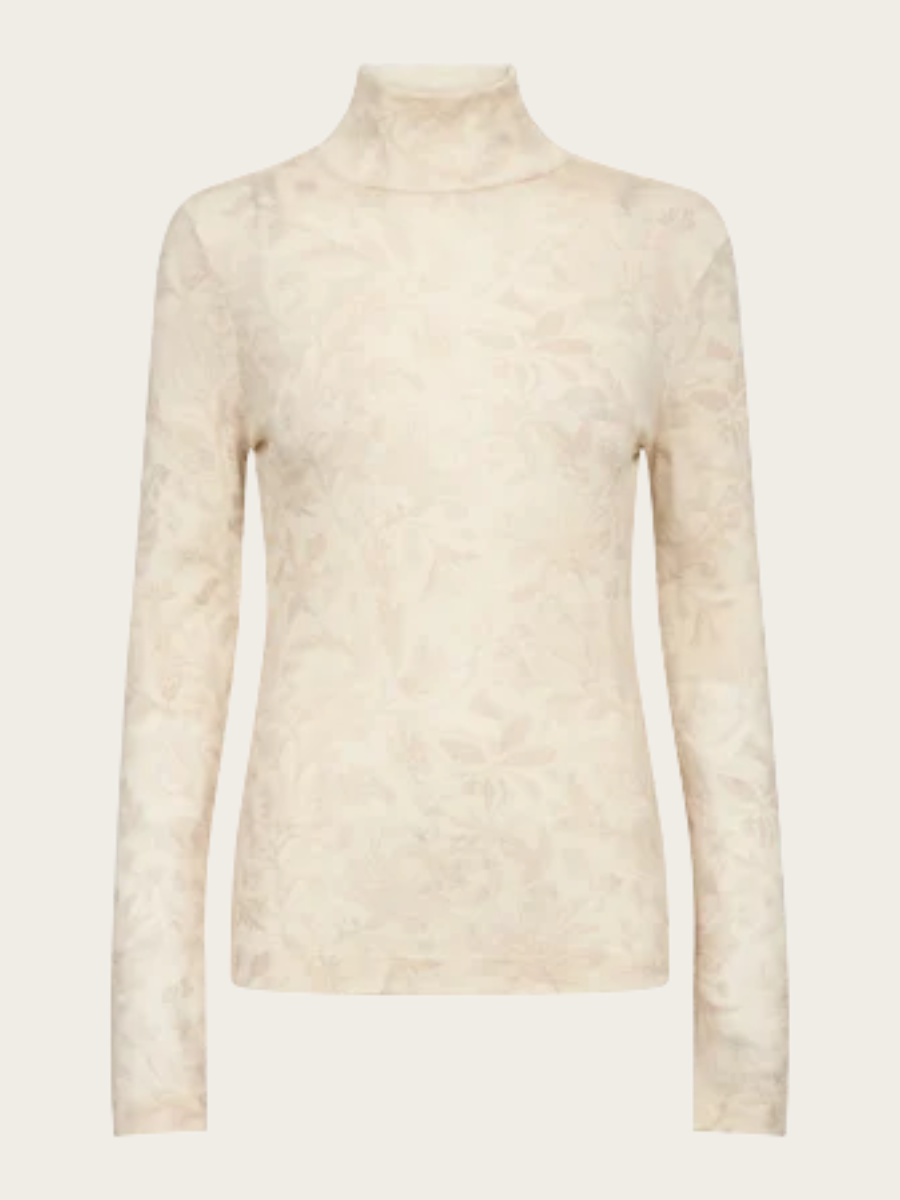 XINNA FLEUR TURTLENECK, OXFORD TAN