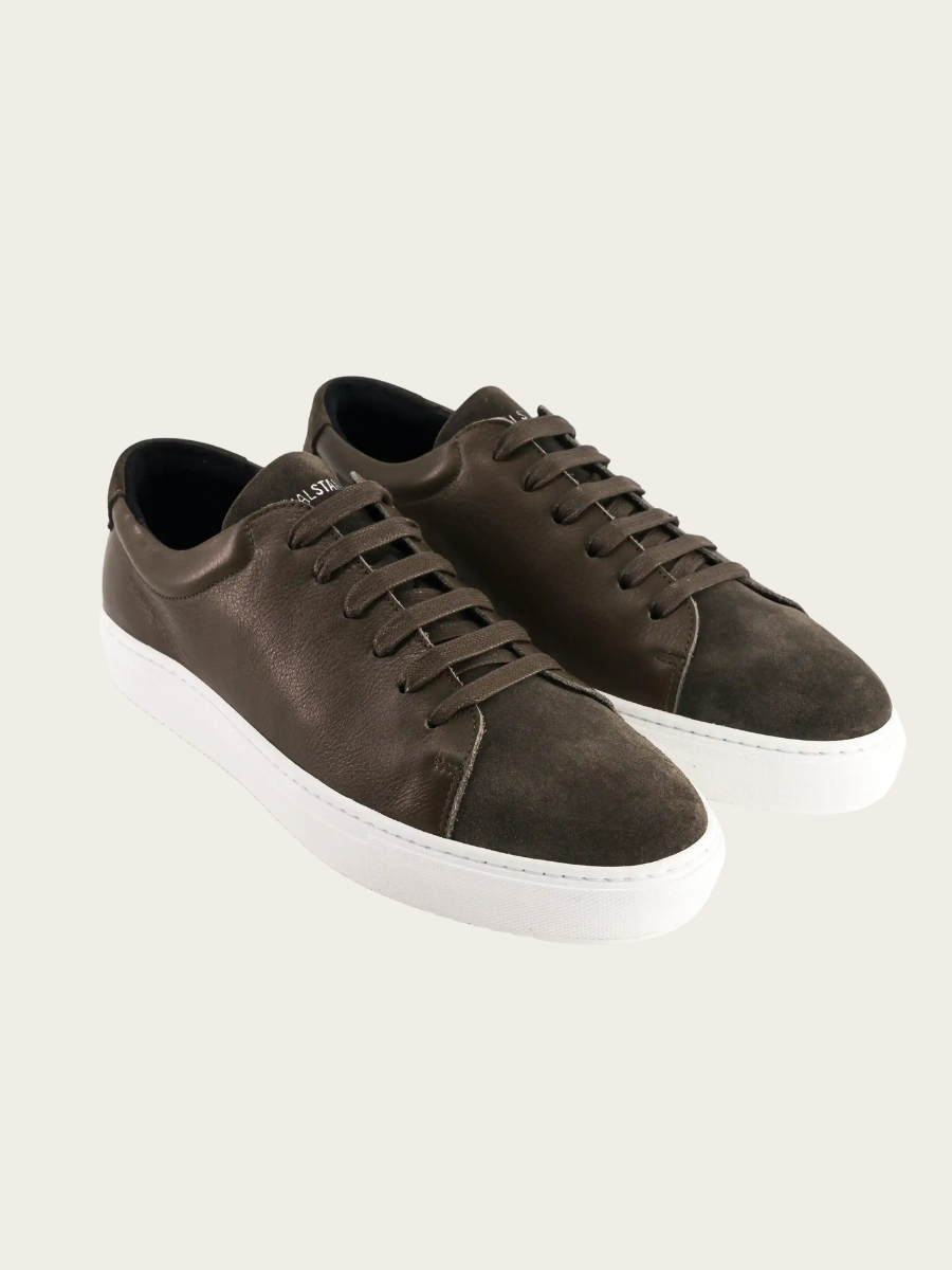 EDITION 3 KAKI SUEDE SNEAKERS, KAKI SUEDE