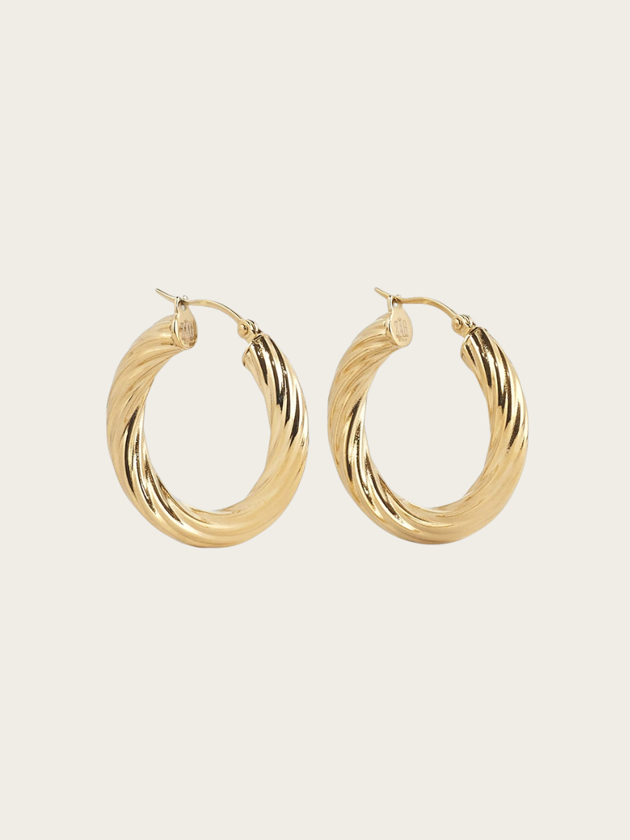 AYA EARRINGS, GOLDPLATED