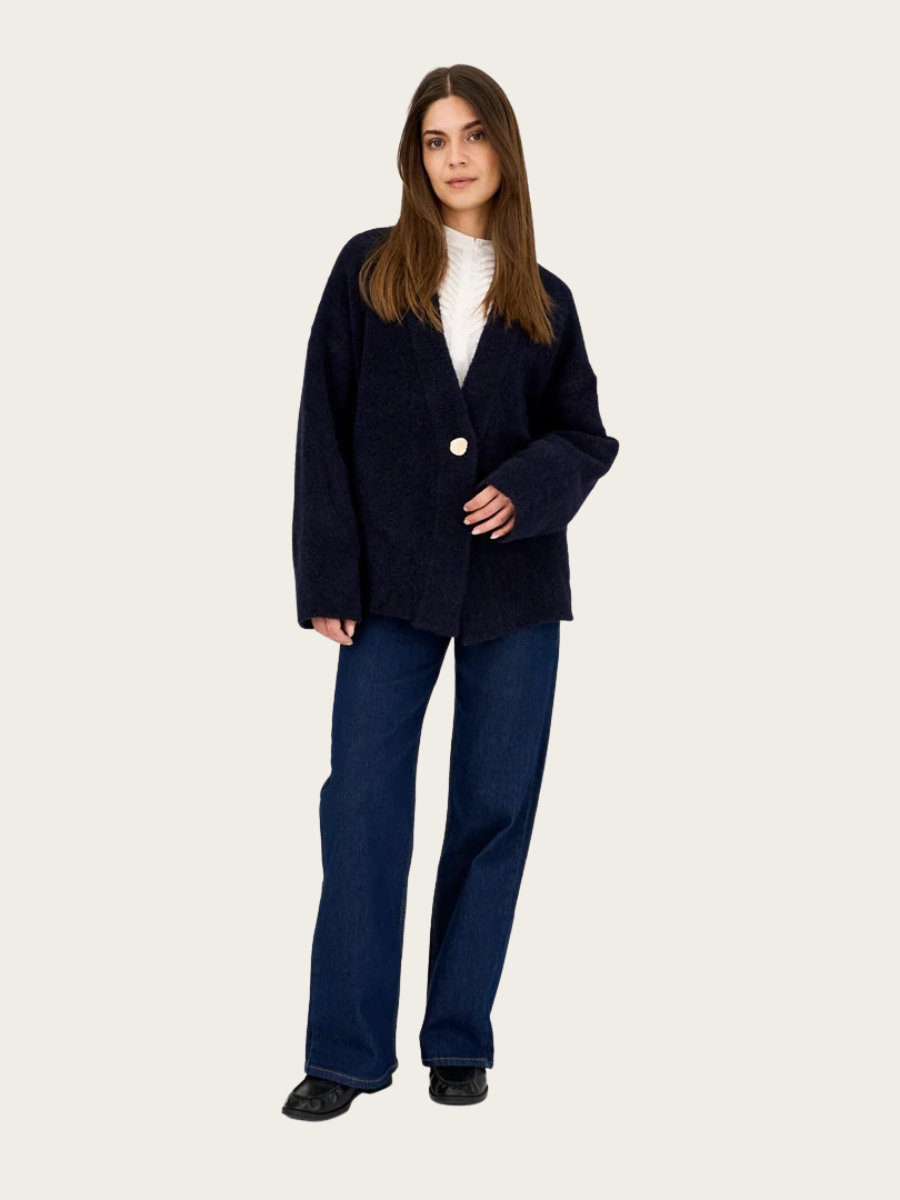 KAYLEN BUTTON CARDIGAN, MIDNIGHT NAVY