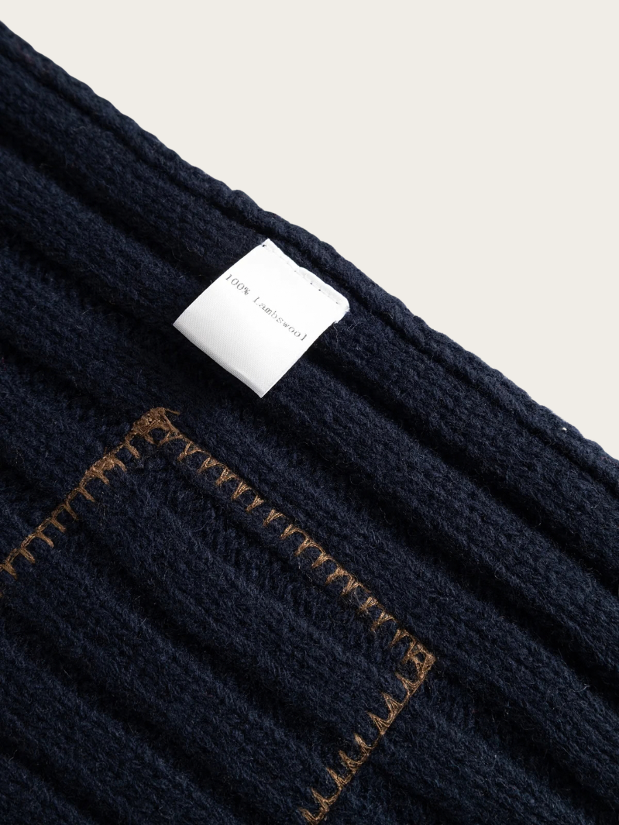 COMFORTO KNIT SCARF, DARK NAVY