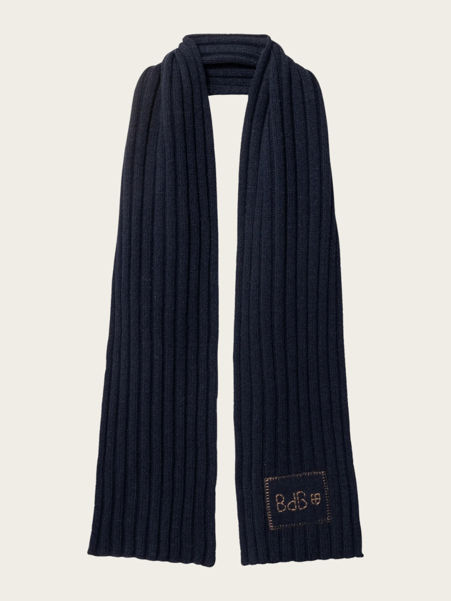 COMFORTO KNIT SCARF, DARK NAVY