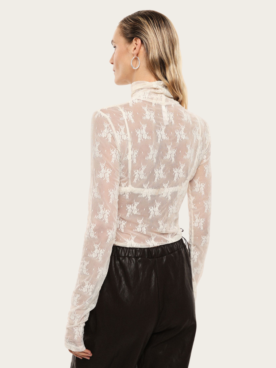 LONG SLEEVED FLORAL PATTERN BLOUSE, MARMO