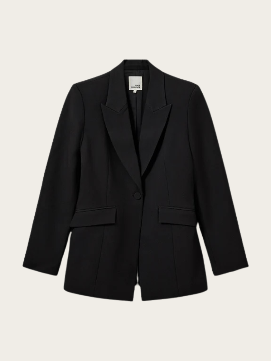 LIORA FITTED BLAZER, BLACK