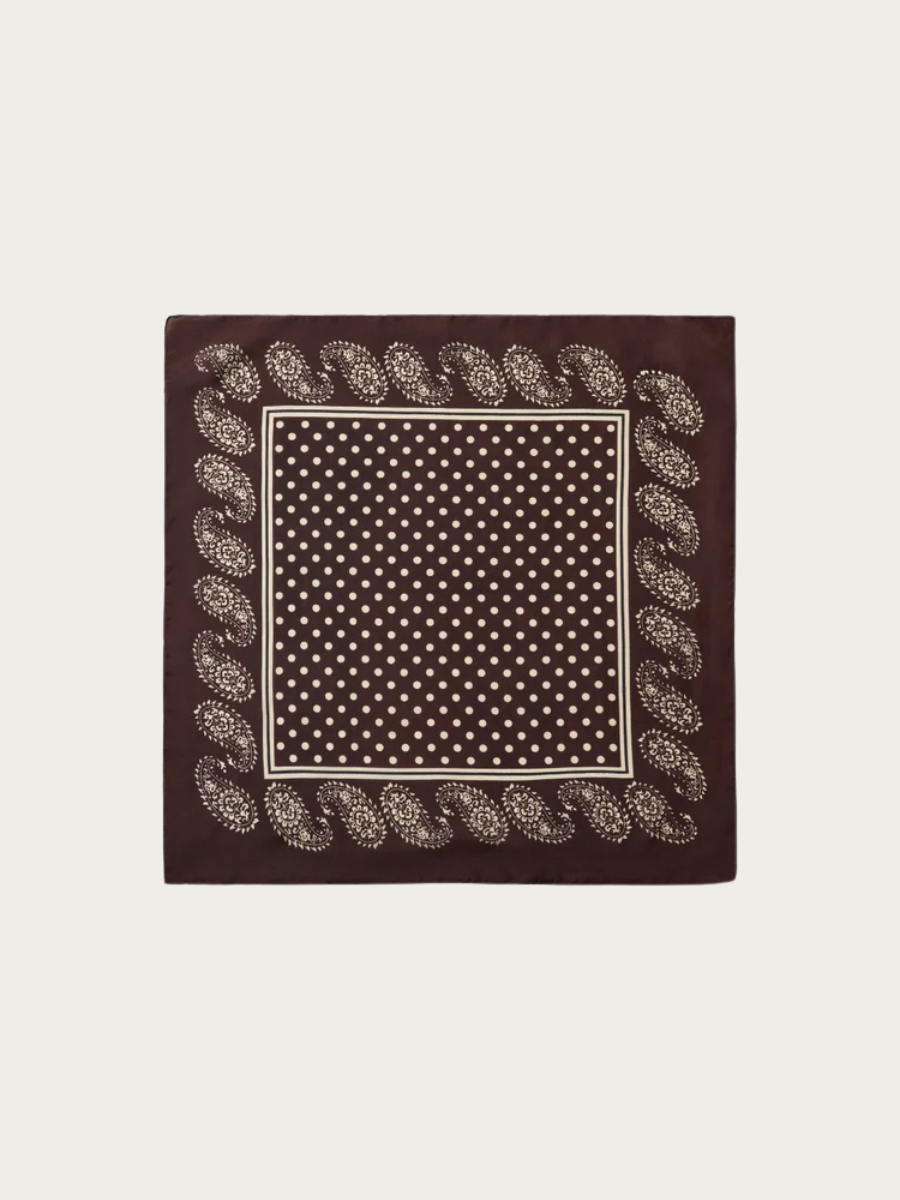 KAYA SLIK SCARF, DARK PLUM