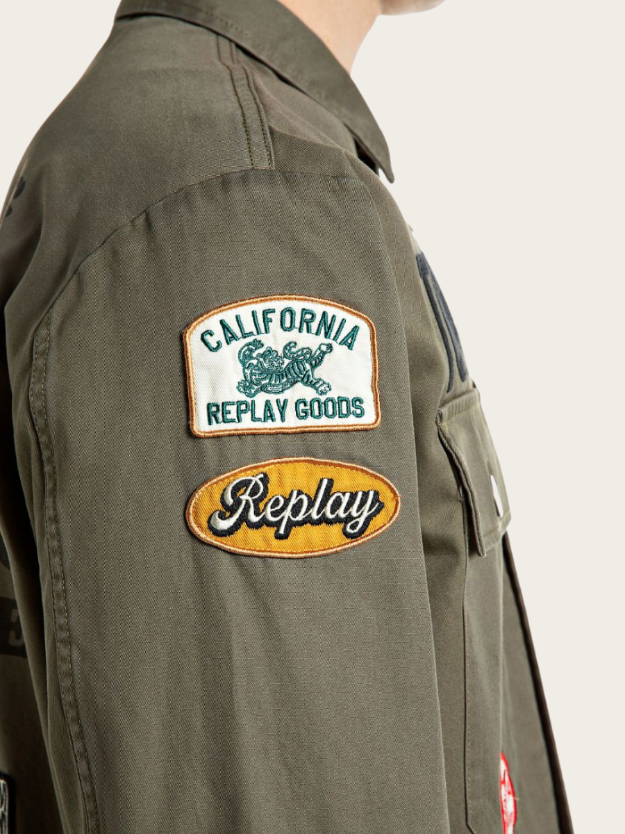 OVERSHIRT, DARK ARMY GREEN