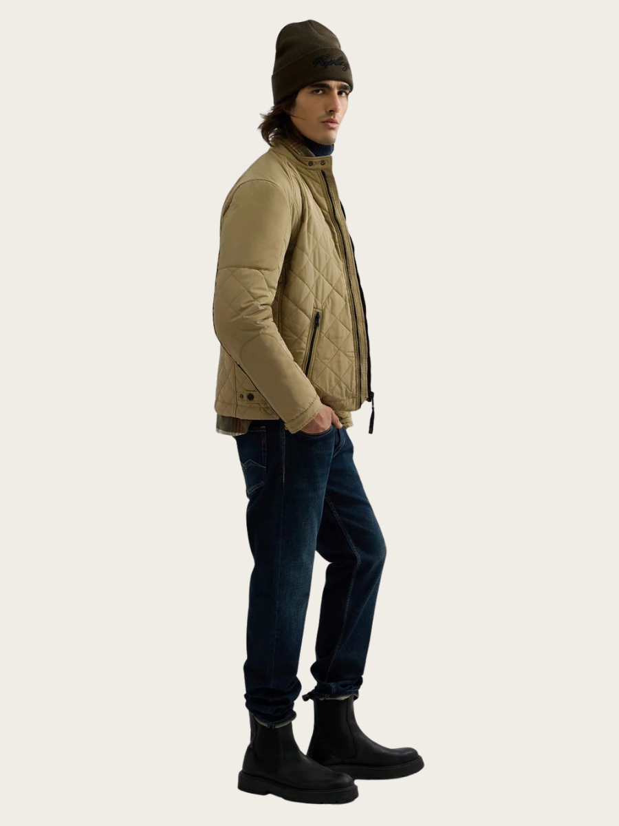 QUILTED JACKET, BEIGE