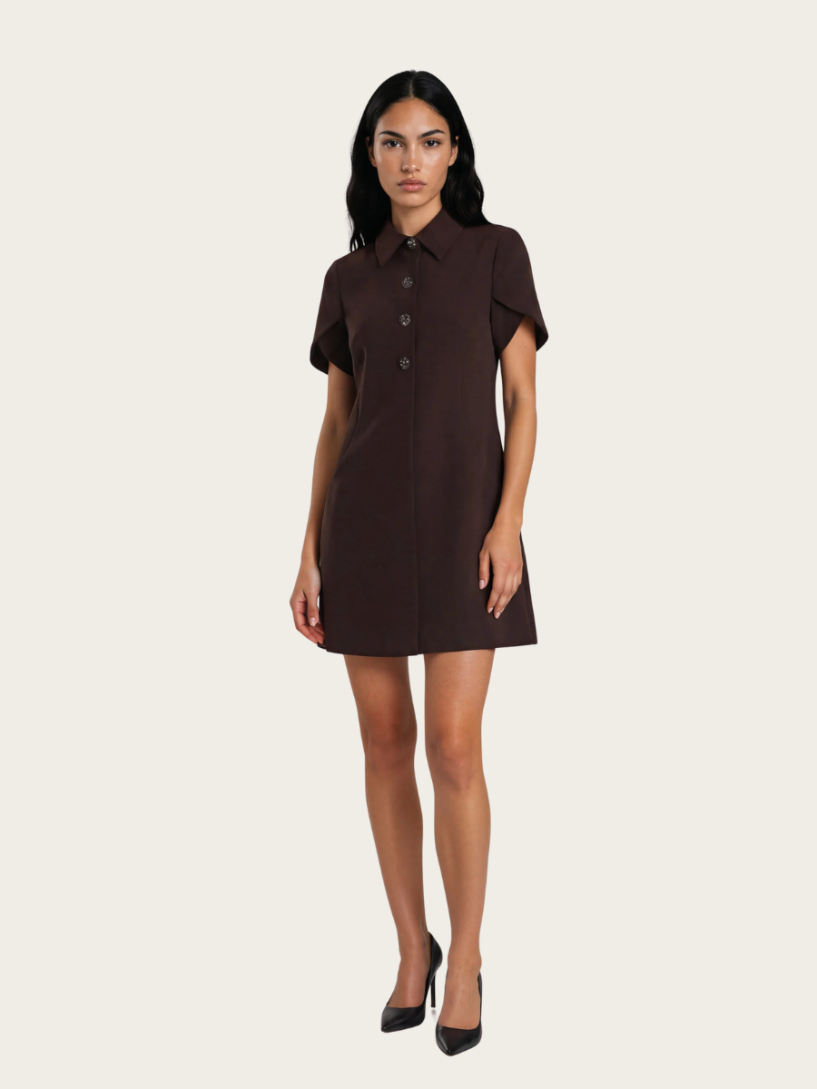 RUBYSUS ZENDIA DRESS, DARK BROWN