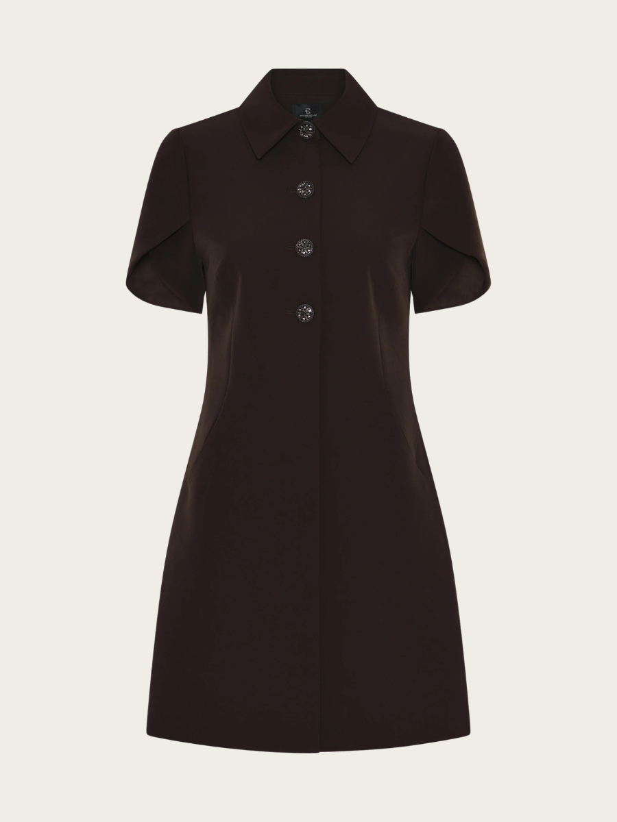 RUBYSUS ZENDIA DRESS, DARK BROWN
