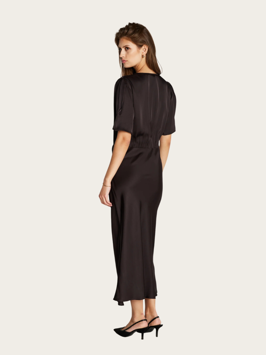 WECKIA NEEMASA DRESS, DARK BROWN