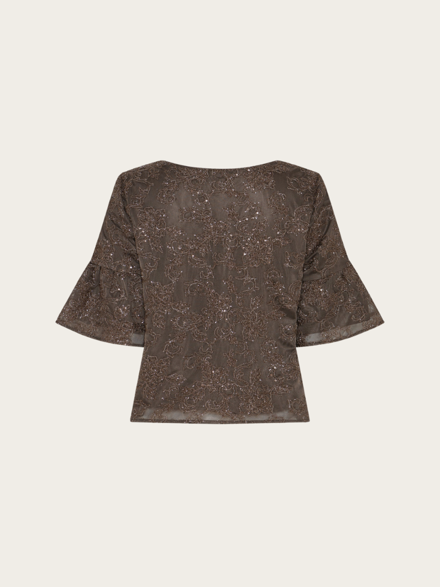 PHOLIDO CARLIE BLOUSE, BROWN