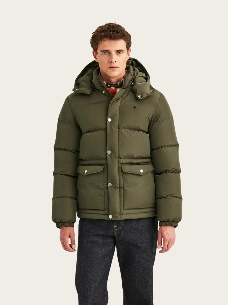 LENNOX PUFFER JACKET, OLIVE