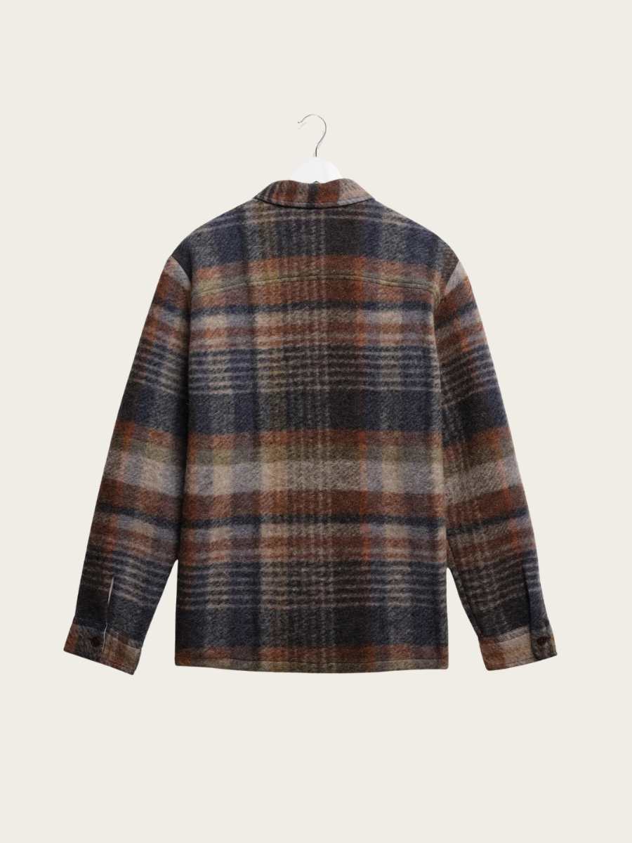WOOL BLEND OVERSHIRT, OATMEAL