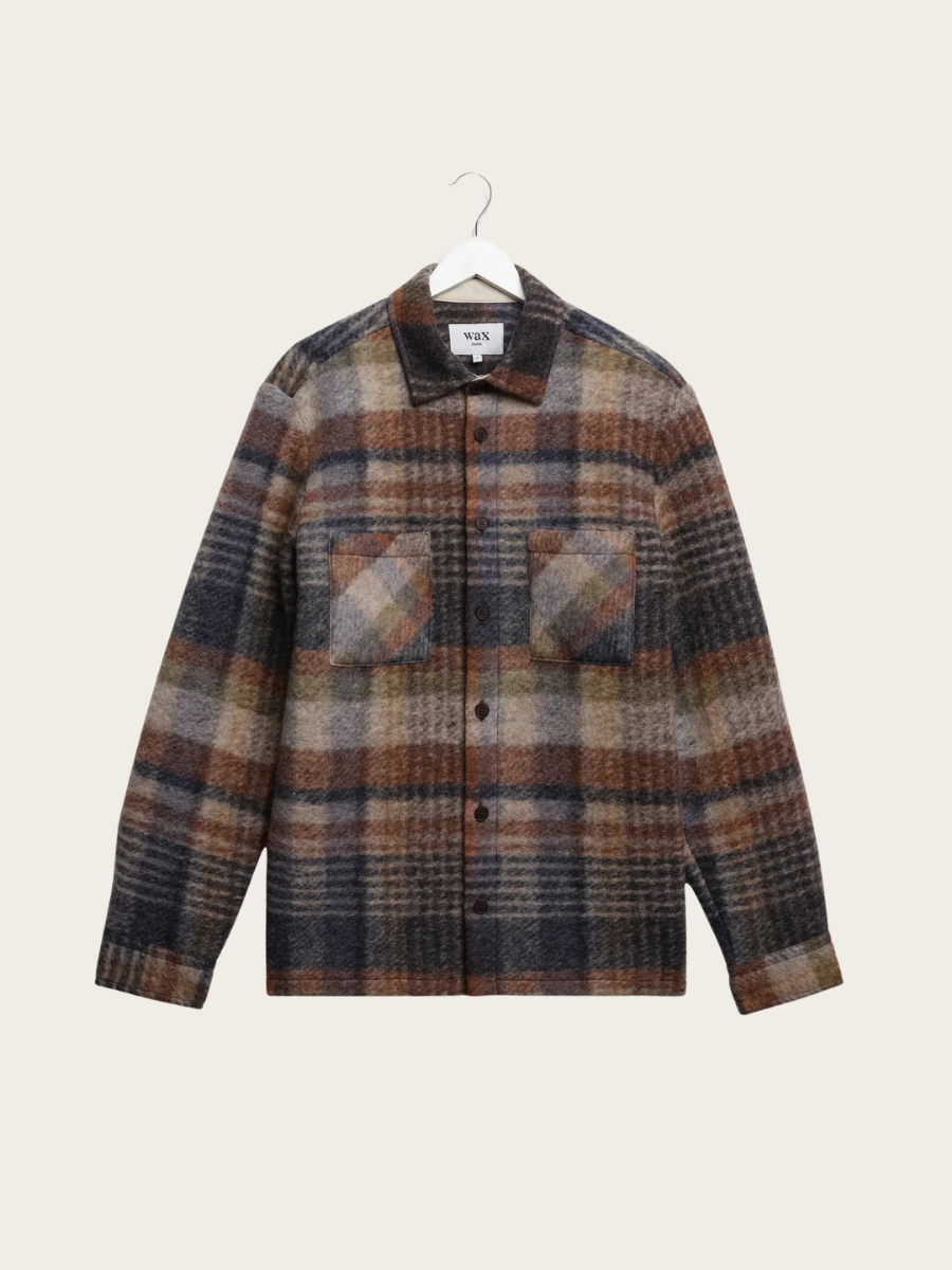 WOOL BLEND OVERSHIRT, OATMEAL