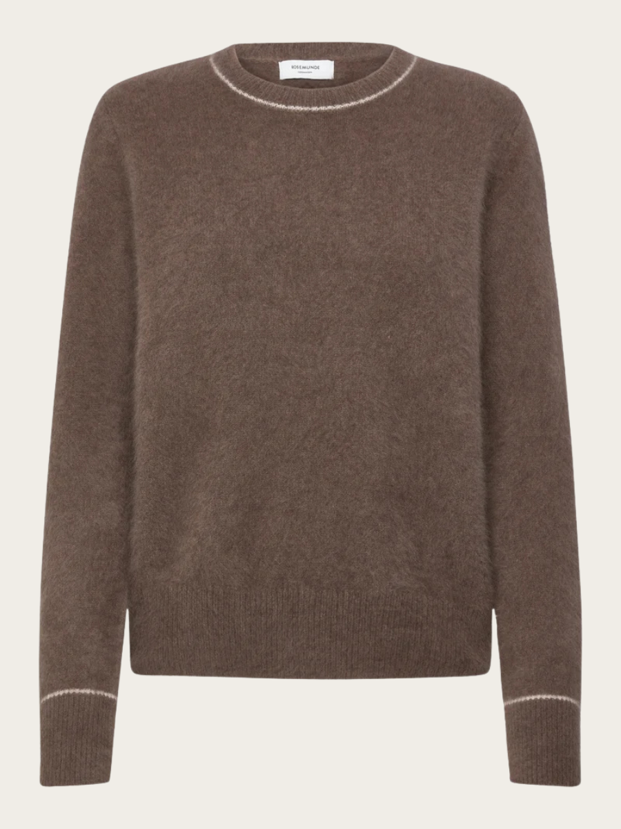 FOXY LS O-NECK PULLOVER, WALNUT