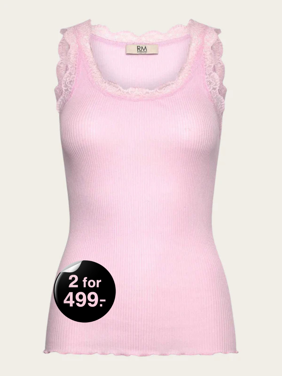 BALTA MODAL SL LACE U NECK TOP, NOSEGAY