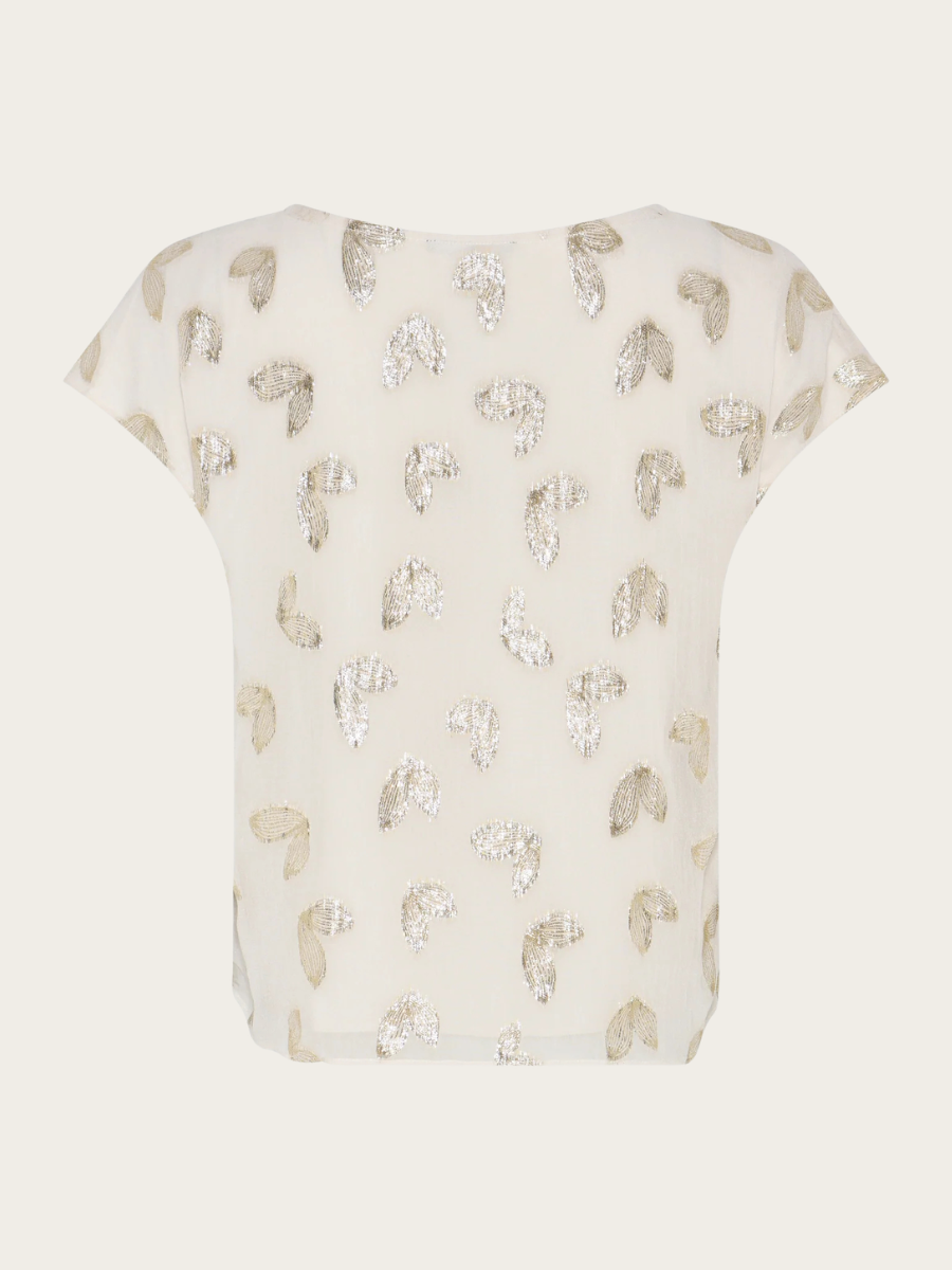 LICUALA ALOA BLOUSE, MOONBEAM