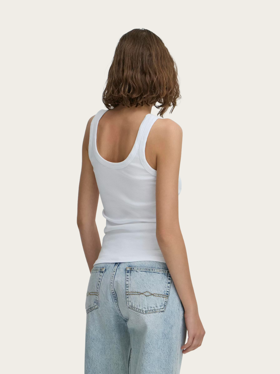 Ikke rigtig farve skrift BAALTOBELLI TANKTOP, BLANC DE BLANC