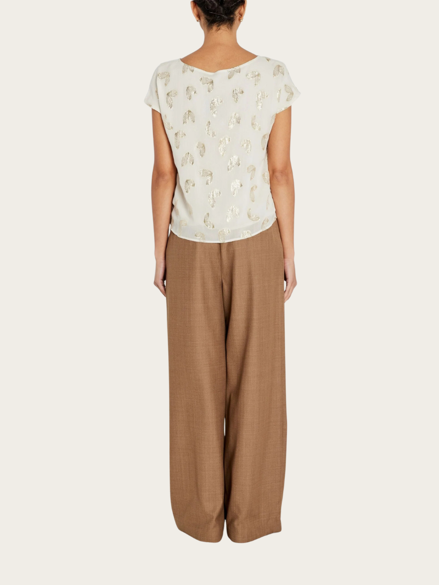 LICUALA ALOA BLOUSE, MOONBEAM