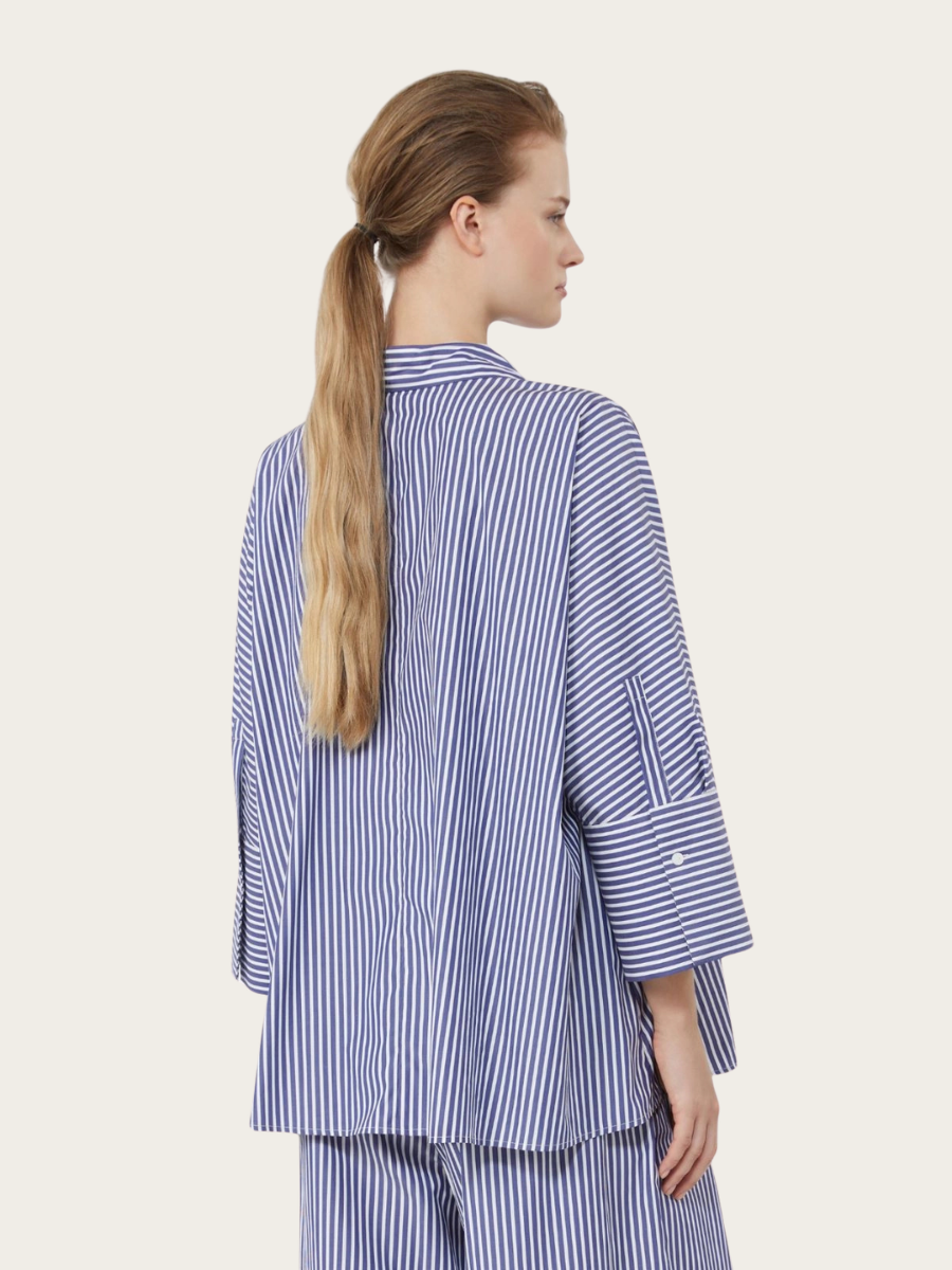 HUDSON SHIRT, NAVY STRIPE