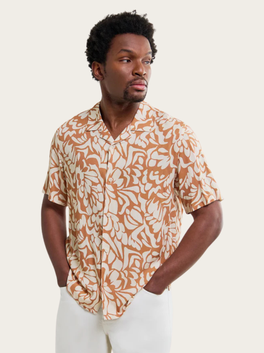 DIDCOT SS SHIRT, TAN/BEIGE