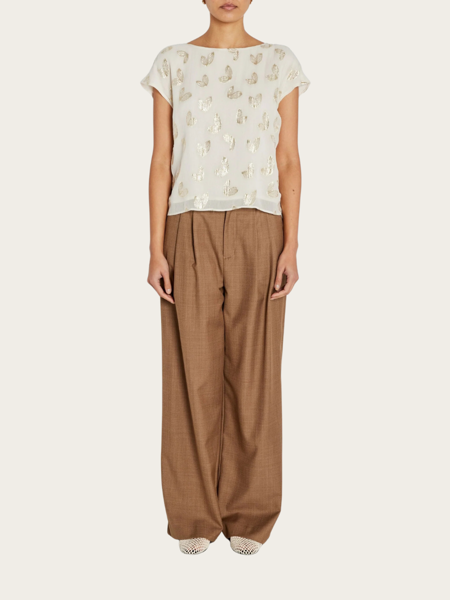 LICUALA ALOA BLOUSE, MOONBEAM