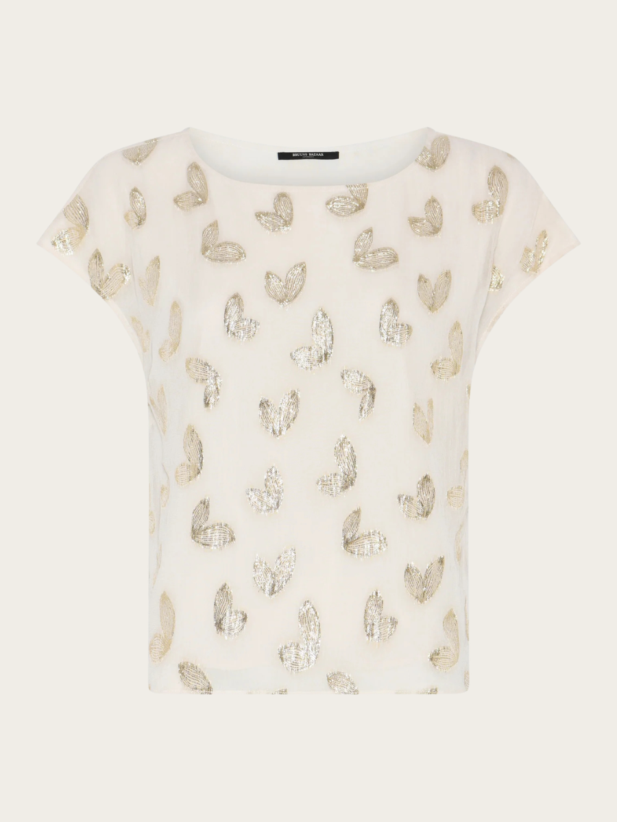 LICUALA ALOA BLOUSE, MOONBEAM