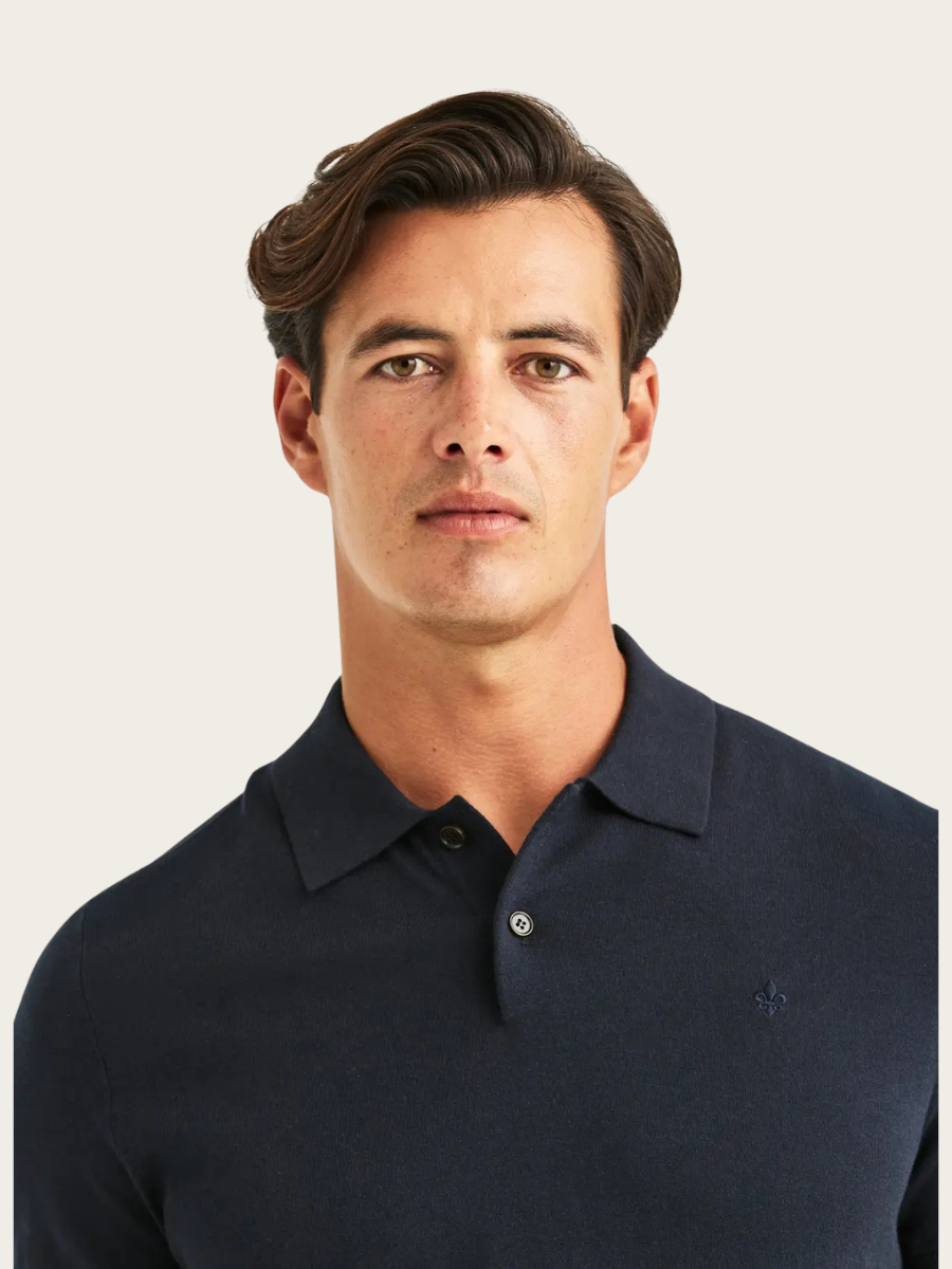 RILEY SS POLO, OLD BLUE