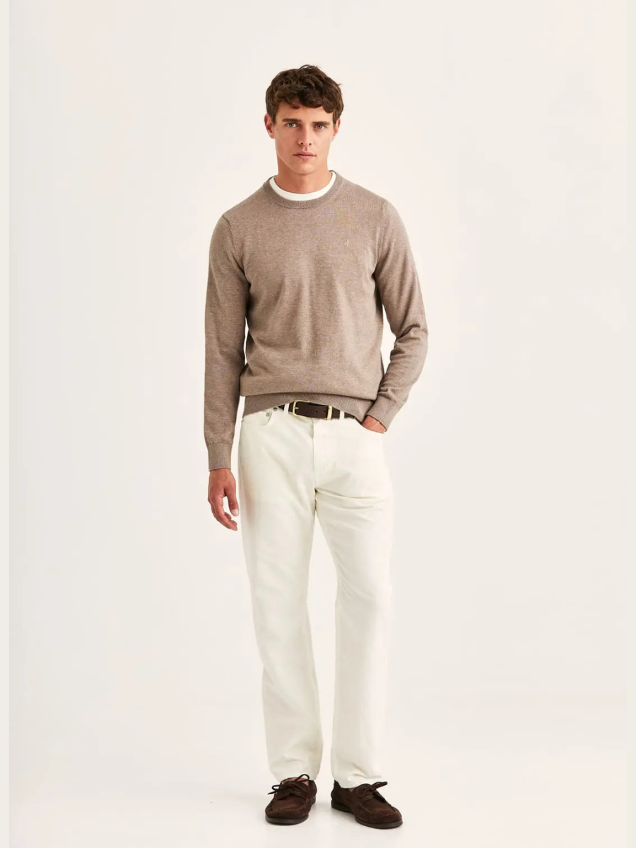 RILEY ONECK KNIT, BROWN
