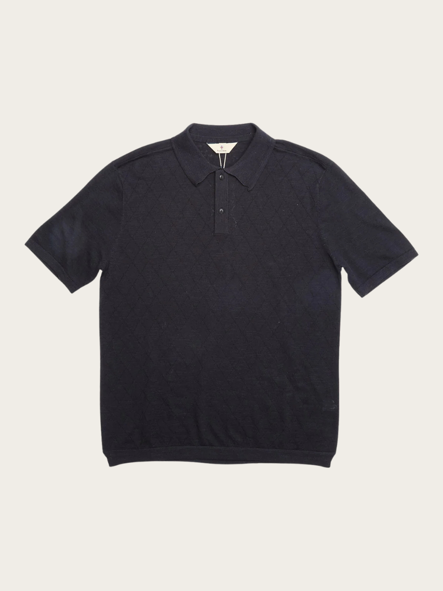 WALLY DIAMOND POLO, DARK NAVY