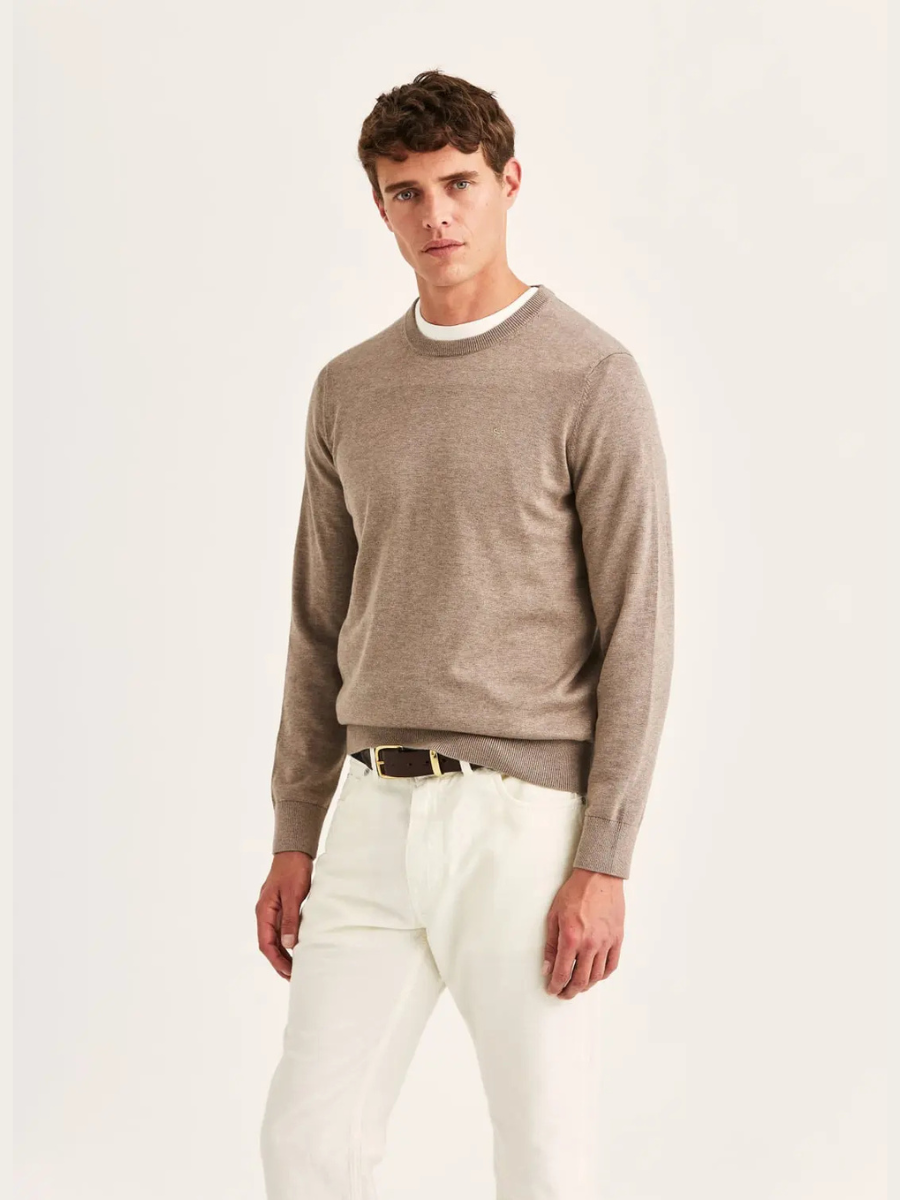 RILEY ONECK KNIT, BROWN