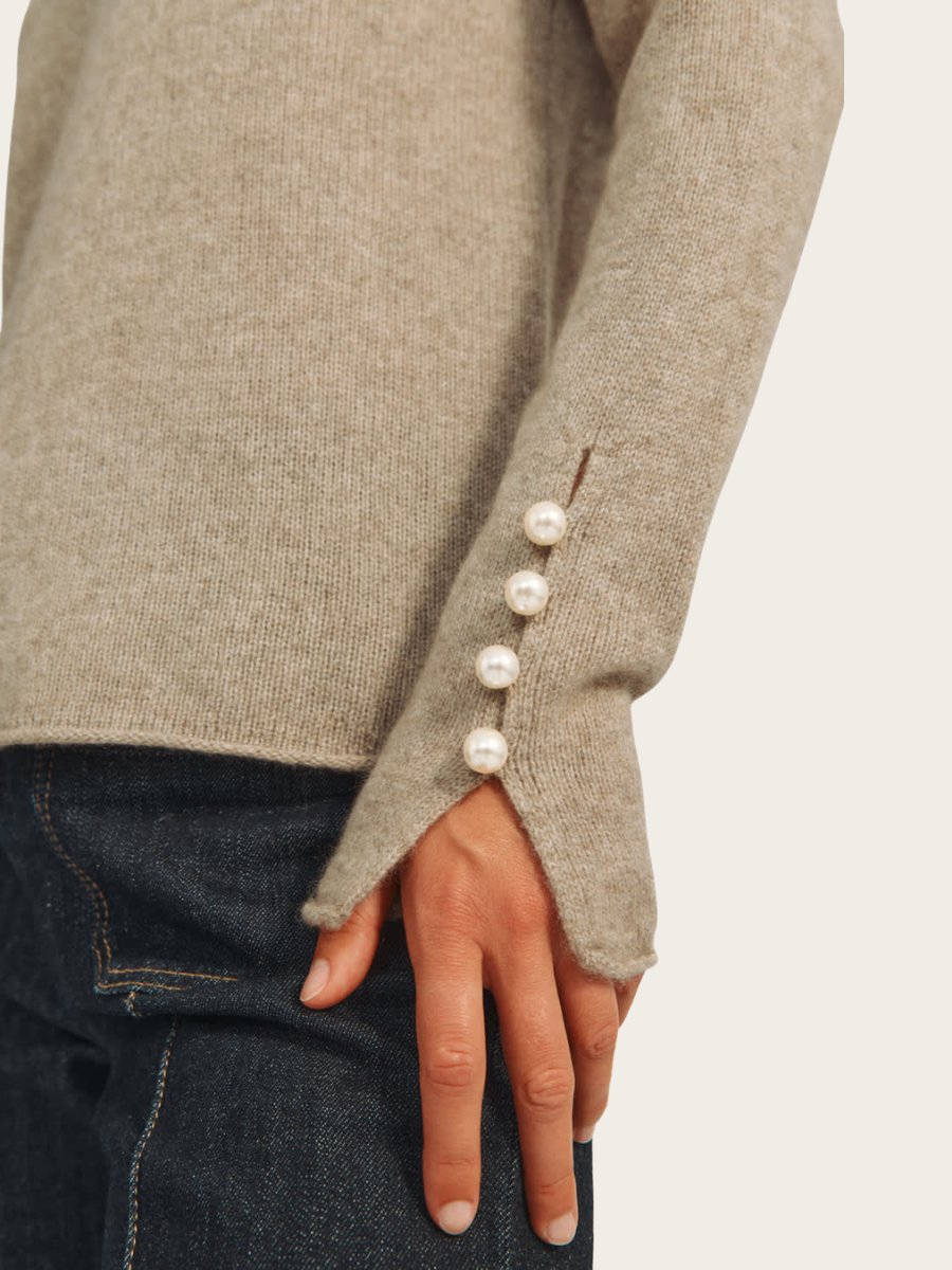 ABBELONE SWEATER BRUSHED, MINK