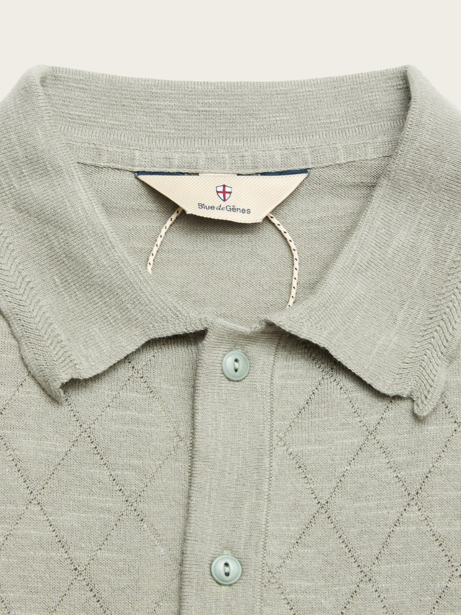 WALLY DIAMOND POLO, SHADOW GREEN