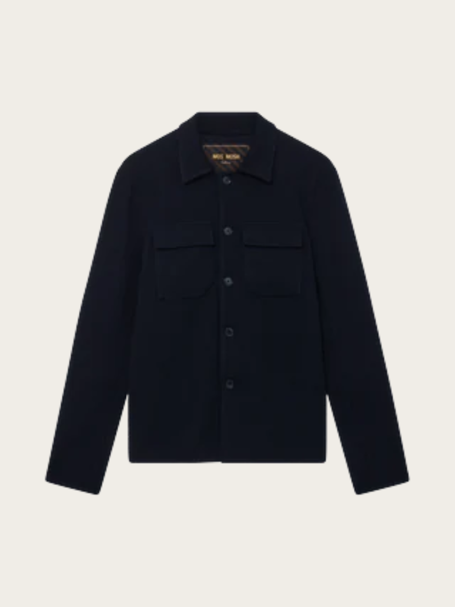 AUSTIN KNIT OVERSHIRT, NAVY