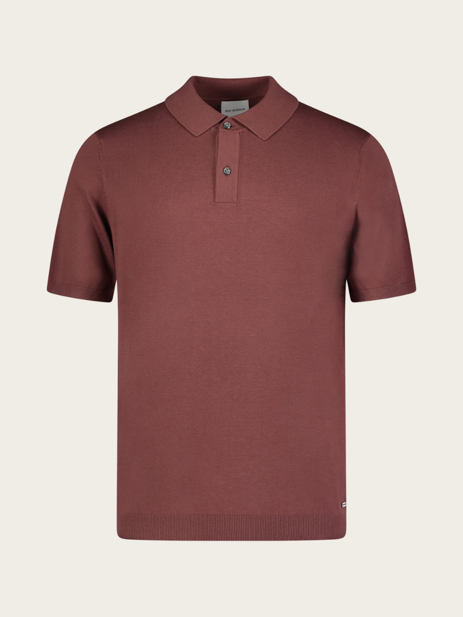 POLO SHIRT, DARK RUST