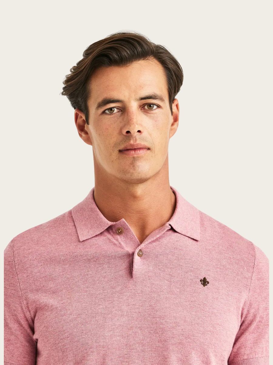 RILEY SS POLO, PINK