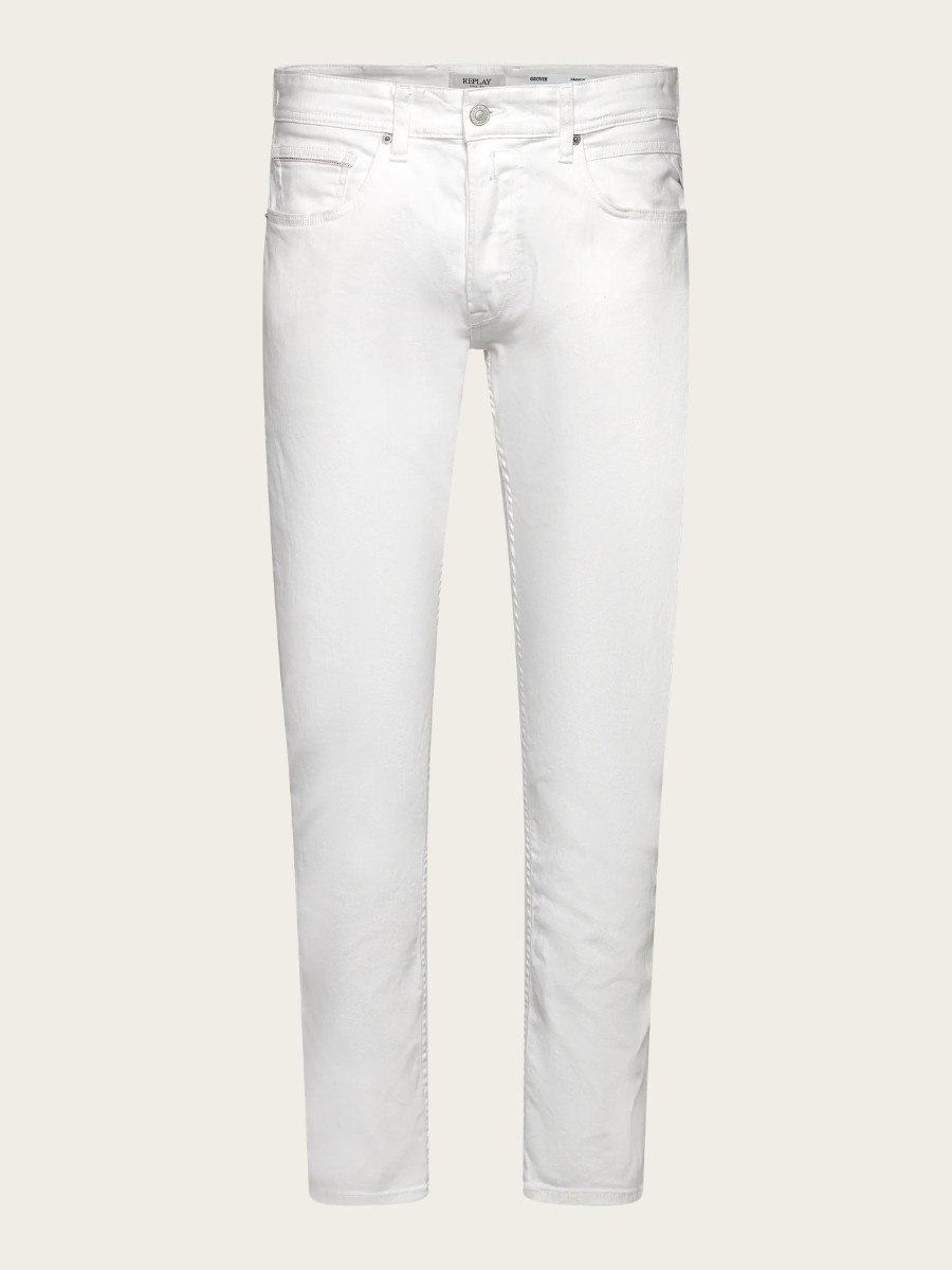 GROVER STRAIGHT FIT JEANS, WHITE