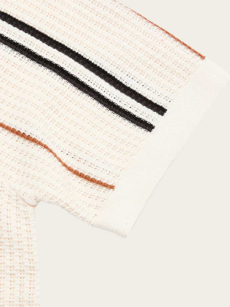 WALTER S/S CARDIGAN, CHALK