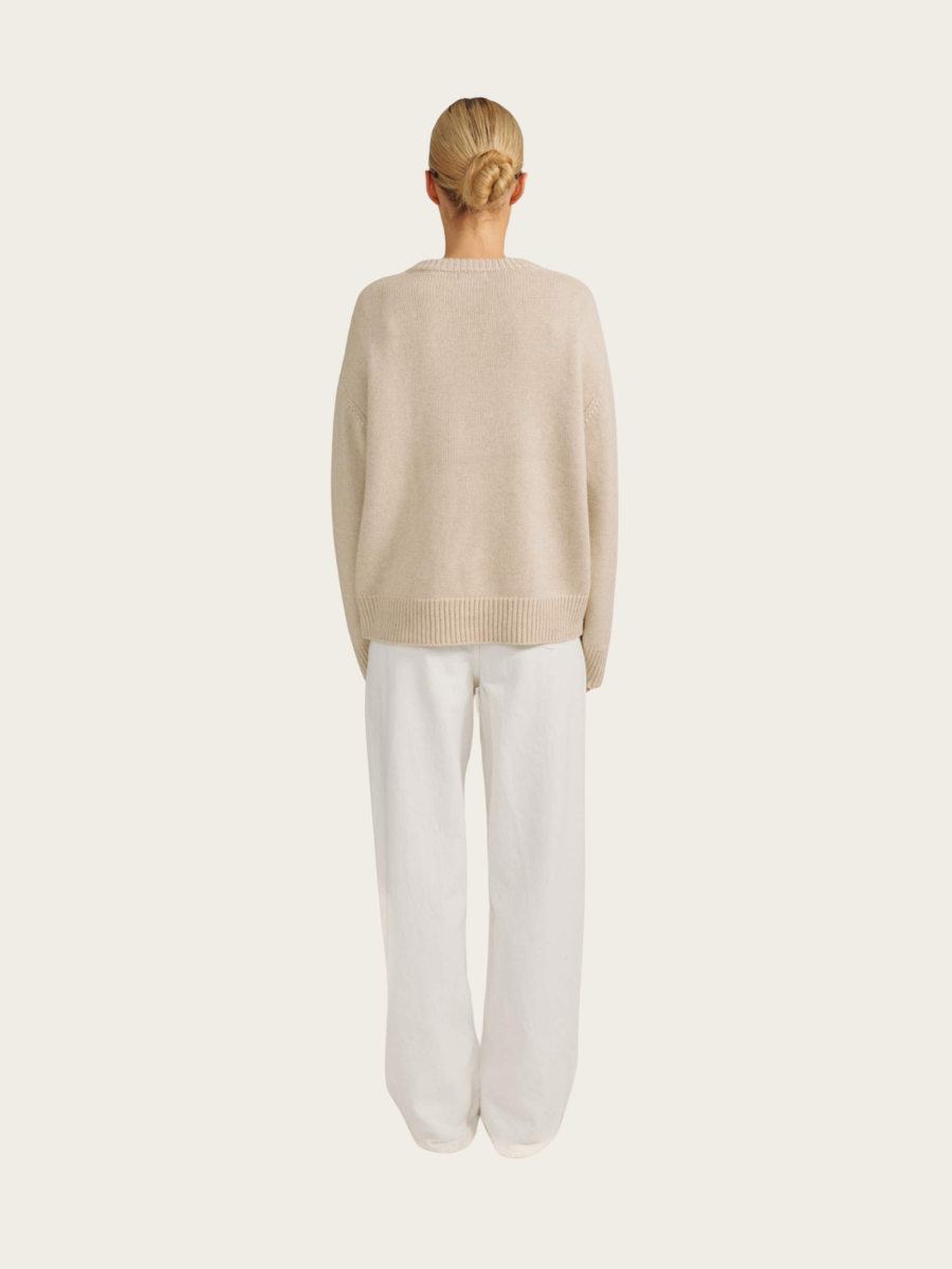 OLJA SWEATER, WARM BEIGE