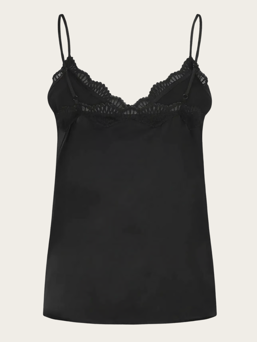 PENELOPE SILK BLEND SL CAMISOLE, BLACK
