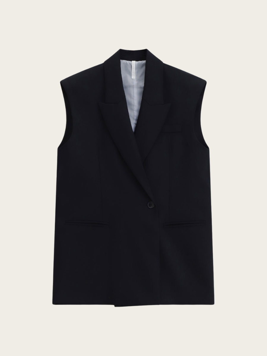 BLAZER VEST, MIDNIGHT BLUE